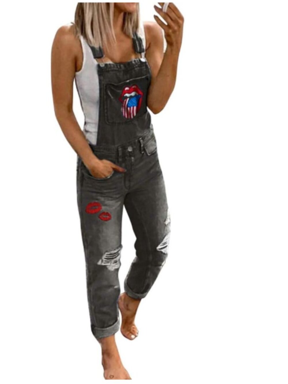 NWOT rolling stones overalls